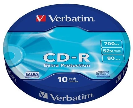 Duomenų laikmena Verbatim, 700 MB, 10vnt.