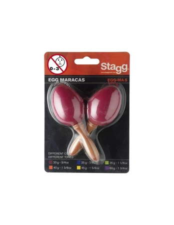 Plastikiniai marakasai Stagg EGG-MA S/RD (2 vnt.)