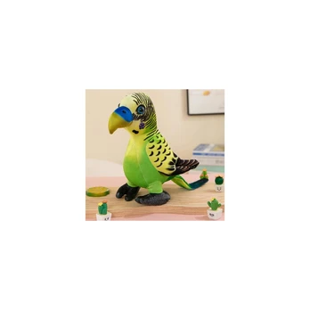 Lean Toys Plush Žalias Parrot Mascot 20 cm