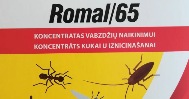 Koncentratas vabzdžių naikinimu CREDO Romal 65, 50 ml.