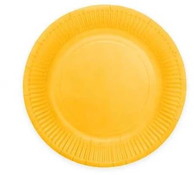 Globos Europe Bv Gule paptallerkner, 23cm 8 stk