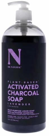 Skystas muilas Dr. Natural Activated Charcoal Lavender, 946 ml