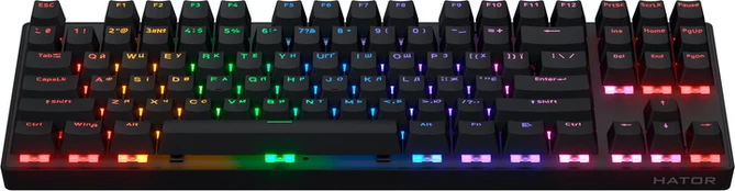 Hator HTK287UA Icefall Mecha Rainbow 87 Wireless gaming keyboard ENG-UA-RU