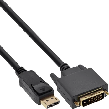 Kabelis InLine 25 vnt Bulk-Pack InLine® DisplayPort į DVI konverterio kabelis, juodas, 2m