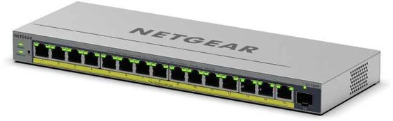Šakotuvas NETGEAR 16PT GB PLUS komutatorius su POE+ GS116EPP