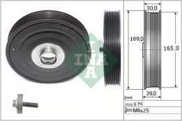 INA 544 0088 20 Crank pulley kaina