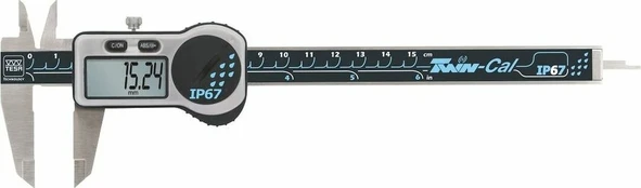 150 DIGIT CALIPER. 6 IP67 3V/SQ TWIN-INCH /CERT.