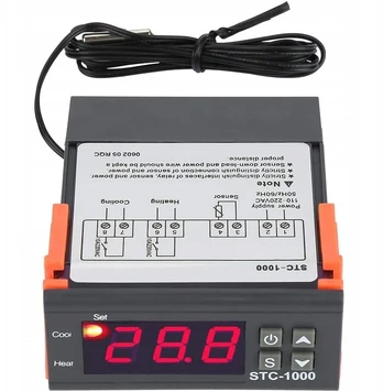 Rosfix Temperatūros reguliatorius valdiklis Stc-1000 230v Ac 2300w termostatas