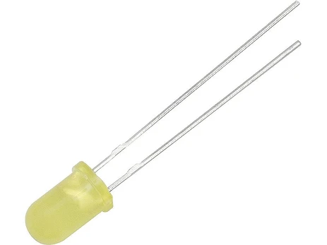 Blow Oem 5mm LED geltonas matinis - 100vnt