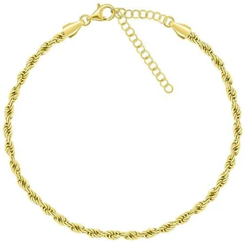Brilio Silver Fashionable auksinis-plated anklet ANK114Y