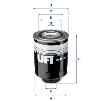 Kuro filtras UFI 24.411.00