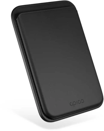Epico Mag+ Leather Wallet - Juodas