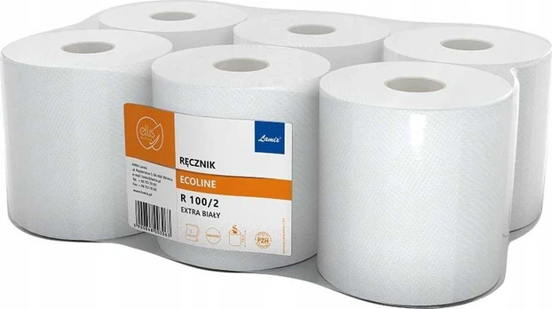 Ellis Rankšluosčių ritinėlis 100m 2w perdirbtas popierius baltas (6)