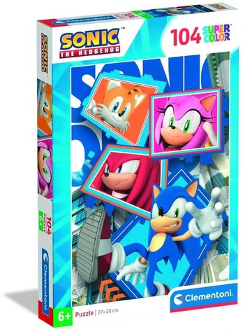 Clementoni CLE puzzle 104 SuperKolor Sonic 25038