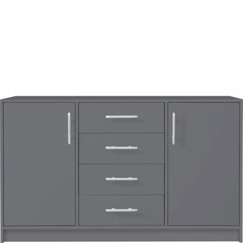 Komoda Meblar Smart Srk1, 140x84x40 cm, pilka