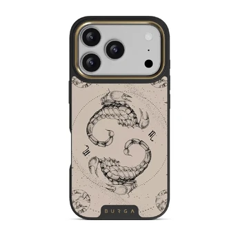 Scorpio - iPhone 17 Pro Case, Elite Dark (MagSafe) / Gold / Nude