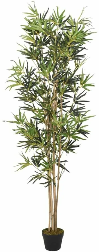 Dirbtinis bambukas, žalios spalvos, 180cm, 1104 lapai