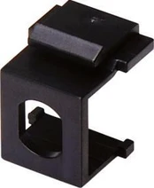 Adapteris mocowania typu keystone pod adapter ST simplex, spalva juoda ALANTEC