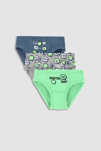COCCODRILLO kelnaitės PANTIES, multicoloured, 3vnt., WC3409309PAN-022-