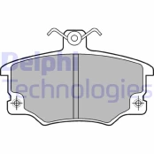 DELPHI LP0459 Brake pad set kaina