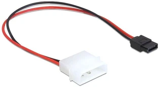 Laidas Delock MOLEX (M)->SATA (F) SATA 6 pin, Molex, 0.24 m, balta kaina