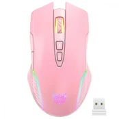 Onikuma wireless mouse CW905 RGB pink kaina