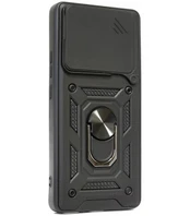 Juodas dėklas Xiaomi Redmi Note 14 5G telefonui "Slide Camera Armor"