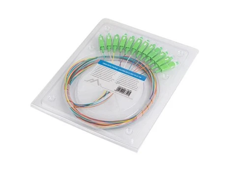 PIGTAIL FIBER SM SC/APC SEMI TIGHT 9/125 G657A1 12X2M MULTICOLOR LANBERG