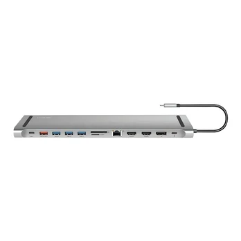 Logilink USB3.2 docking station USB-C, 12 port, PD