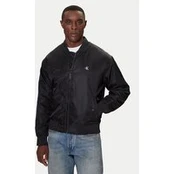 Calvin Klein Jeans Bomber striukė LV04RC526G Juoda Regular Fit