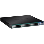 Šakotuvas TRENDnet Switch 52-Port Gbit Web Smart PoE+ kaina