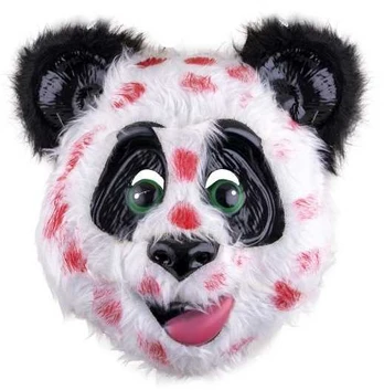 Fiesta Panda maske med blod