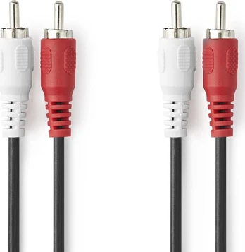 Kabelis Nedis 2 x RCA 1.5 m (CAGL24200BK15)