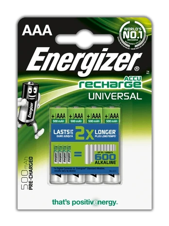 Energizer Universal AAA / R03 500mAh baterija 4 vnt.
