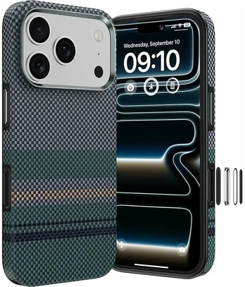 Benks Dėklas Magnetic Armor Pro Aurora Kevlar 600D (C.K.FL.AP.SR.A073) iPhone 18 Pro Max/17 Pro Max (Camera Control Button)