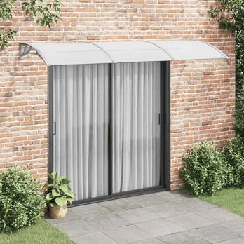 Stogelis durims, pilkos spalvos, 300x80cm, polikarbonatas