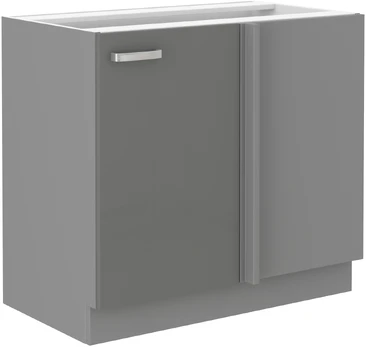 Kampinė pastatoma spintelė GREY