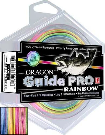 Valas pintas Dragon Guide Pro RAINBOW, 250 m