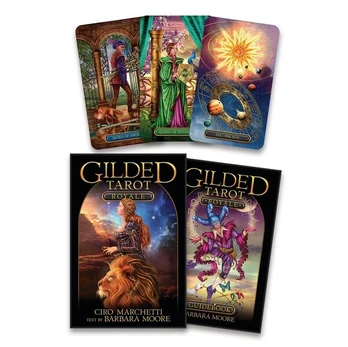 Originalios Llewellyn taro kortos " Gilded Tarot Royale" + vadovas