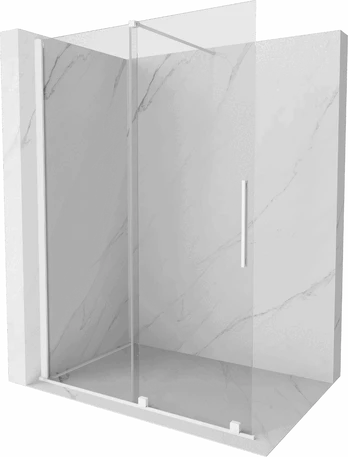 Dušo sienelė Mexen Walk-In Velar, 150 cm x 200 cm, balta