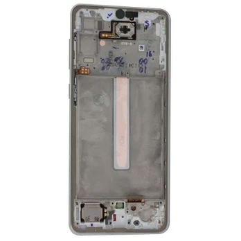 LCD ekranas - Samsung - Galaxy A33 5G - Originalus - Baltas - 6,4 colių
