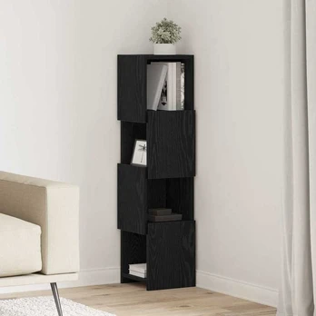 Kampinė spintelė Balta 25,5x25x102cm Apdirbta mediena
