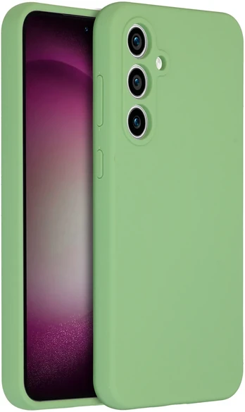 Accezz skysto silikono dėklas Samsung Galaxy S23 FE – žalias