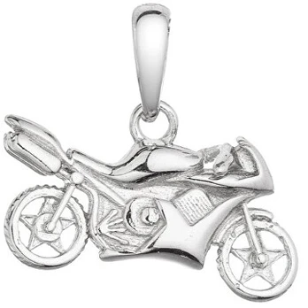 Evolution Group Stylish sidabrinis pendant Motorbike 64008