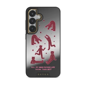 Inner Demons - Samsung Galaxy S25 Plus Case, Elite Mirror Dark (Magnetic) / Gold