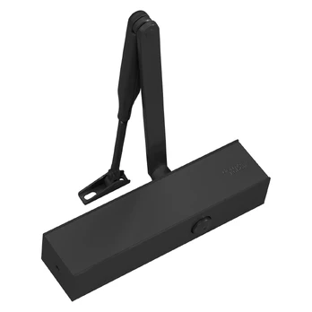 Durų pritraukėjas DORMA, TS83, juoda spalva, su alkūne