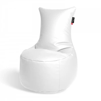 Sėdmaišis Qubo™ Muff, dirbtinė oda, baltas