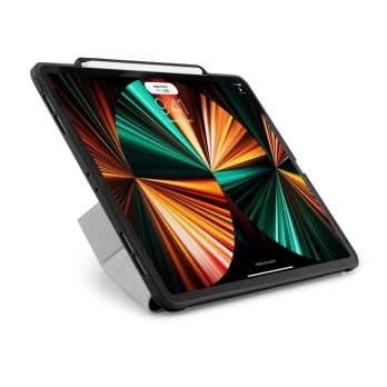 Pipetto - iPad Pro 12,9 (2021) Origami No3 Pencil Case - Black