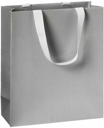 Paperseal Popierinis maišelis 23 x 13 x H 30 cm, sidabrinis, 1vnt