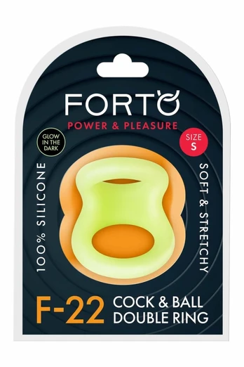 FORTO F-22 D RING Small Glow Premium Silicone Double Ring